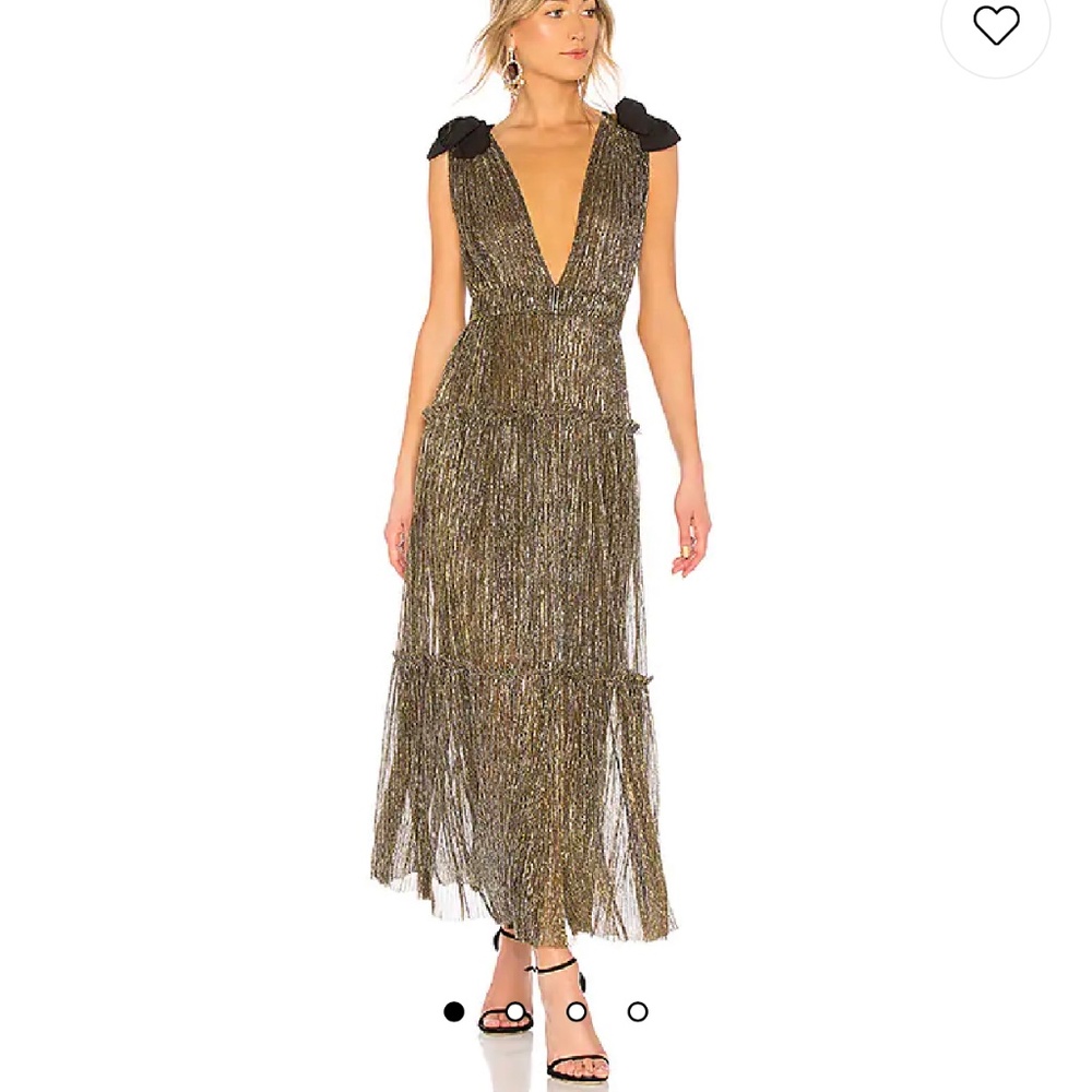 Sabina Musayev Ray Dress - Gold